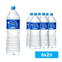 Вода Nestle Pure Life 2 литра, без газа, пэт, 6 шт. в уп.
