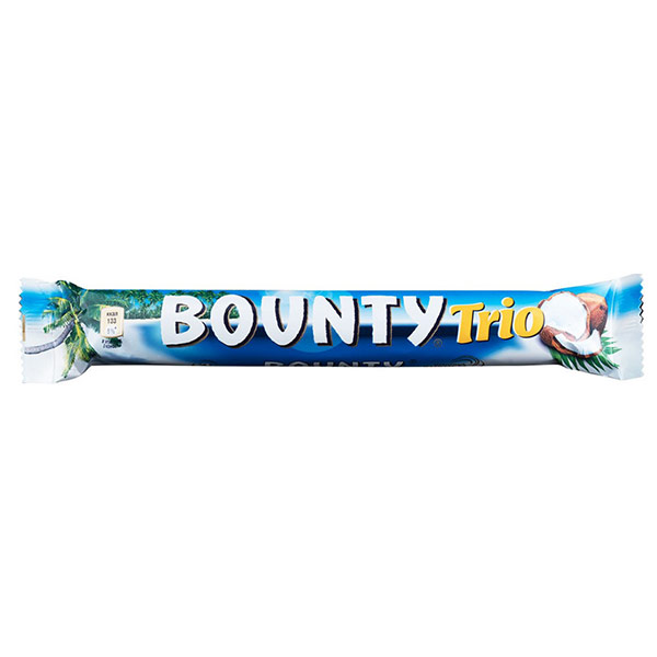 Шоколадный батончик Bounty Трио 82,5 гр