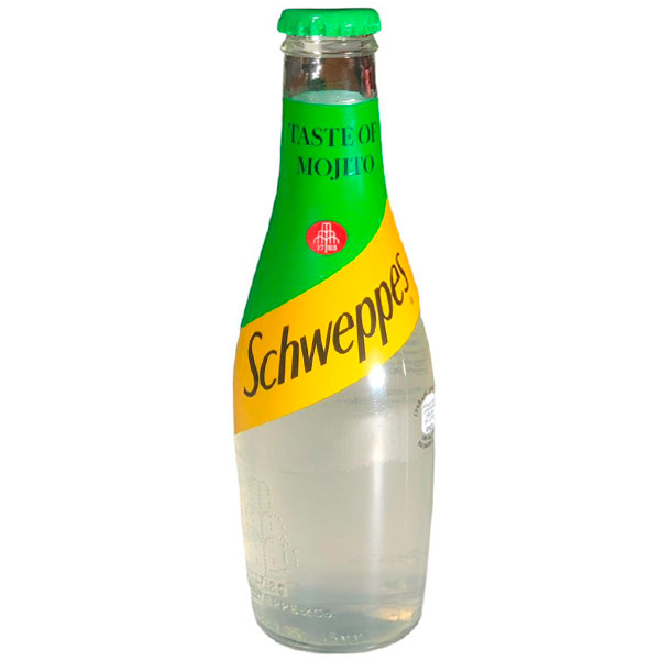 Schweppes Mojito / Швепс Мохито импорт 0,25 литров, газ, стекло, 15 шт. в уп.