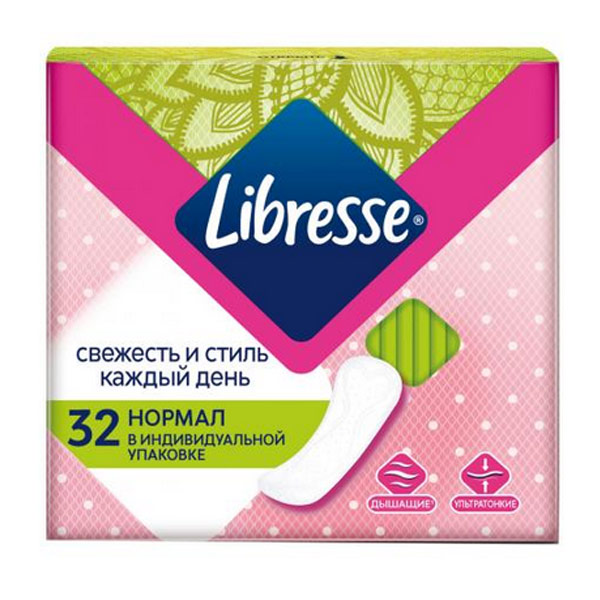 Прокладки Libresse ежедневные ультратонкие 32 шт