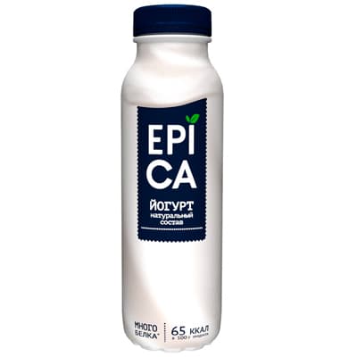 Йогурт Epica питьевой натуральный 2,9% БЗМЖ 290 гр