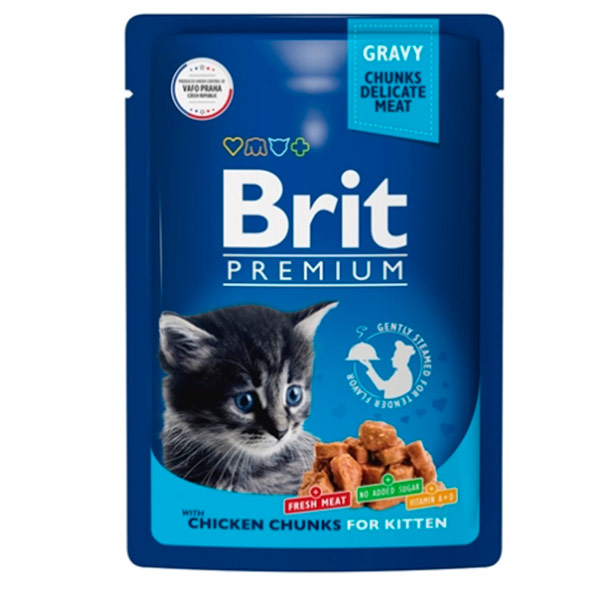 Корм Brit для котят цыпленок 85 гр