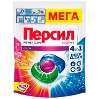 Гель-капсулы для стирки Персил Power Caps Color 4 в 1, 42 шт
