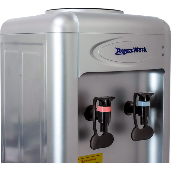 Кулер Aqua Work 0.7-LDR серебристый (шкафчик 10 литров)