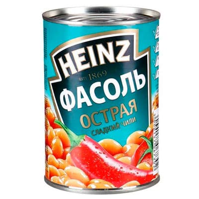 Фасоль сладкий чили Heinz 390 гр