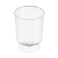 Бокалы для вина Кристалл пластиковые 200 мл 10 шт. в уп.