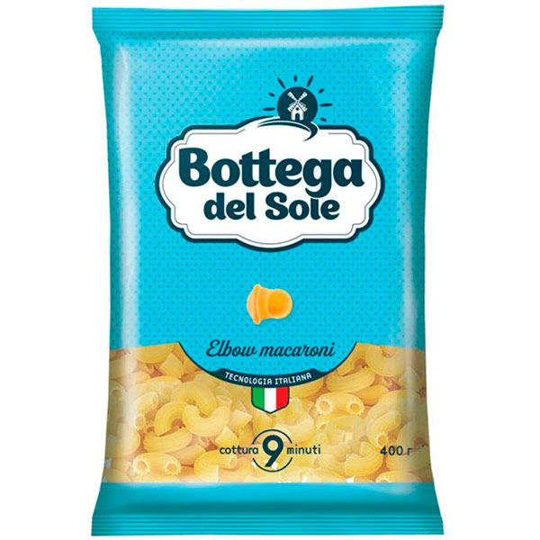 Макароны Bottega del Sole рожки 400 гр