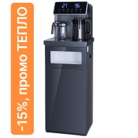 Кулер с чайным столиком Тиабар Ecotronic TB30-LNR UV темно-серый (шкафчик 7 литров)