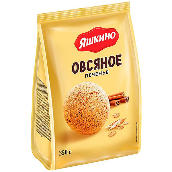Печенье сдобное Яшкино Овсяночка 350 гр