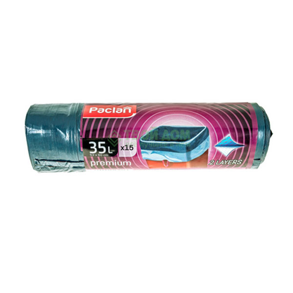 

Пакеты для мусора Paclan 35л 53*60см (15шт)