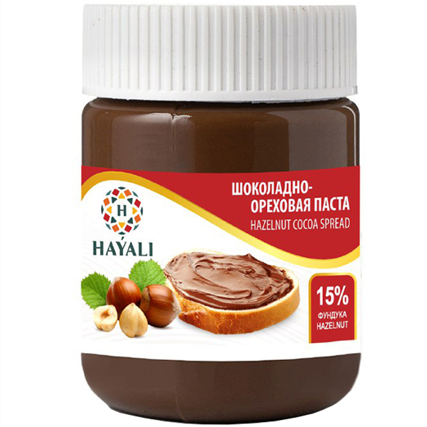 Шоколадно-ореховая паста Hayali 15% фундука 200 гр