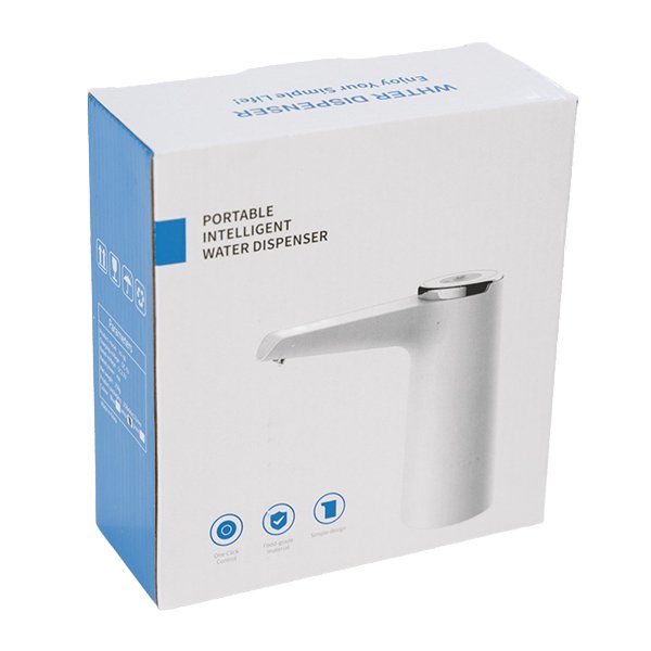 Помпа Aqviol EP-06 электрическая на аккумуляторе с USB-адаптером для 19л бутылей, белая