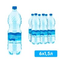 Вода Старо-Мытищинский Источник 1.5 литра, без газа, пэт, 6 шт. в уп.