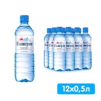 Вода Пилигрим 0.5 литра, без газа, пэт, 12 шт. в уп.
