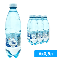 Вода Celtic 0.5 литра, без газа, пэт, 6 шт. в уп.