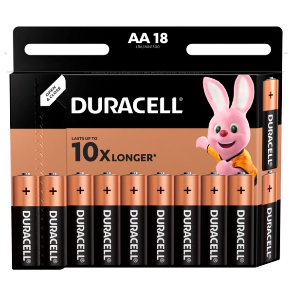 Батарейки серия AA Duracell Basic 18 шт