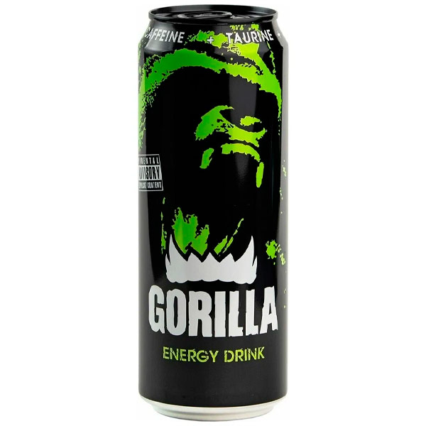 Энергетический напиток Gorilla 0,5 литра, ж/б, 24 шт. в уп.