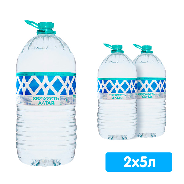 Вода Свежесть Алтая природная 5 литров, 2 шт. в уп