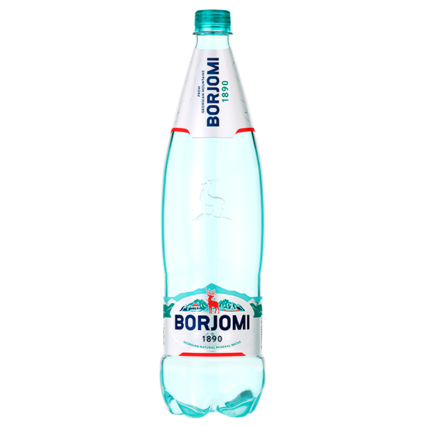 Вода Боржоми 1.25 литра, газ, пэт, 6 шт. в уп.