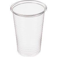 Стаканы одноразовые пластиковые прозрачные 200 мл 100 шт. в уп.