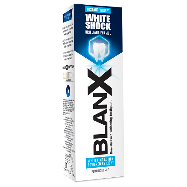 Зубная паста отбеливающая Blanx White Shock Instant White мгновенное отбеливание 75 мл
