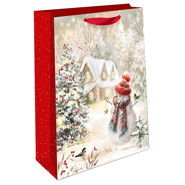 Подарочный пакет Арт и Дизайн Новый Год в ассортименте 33x42.5х10 см