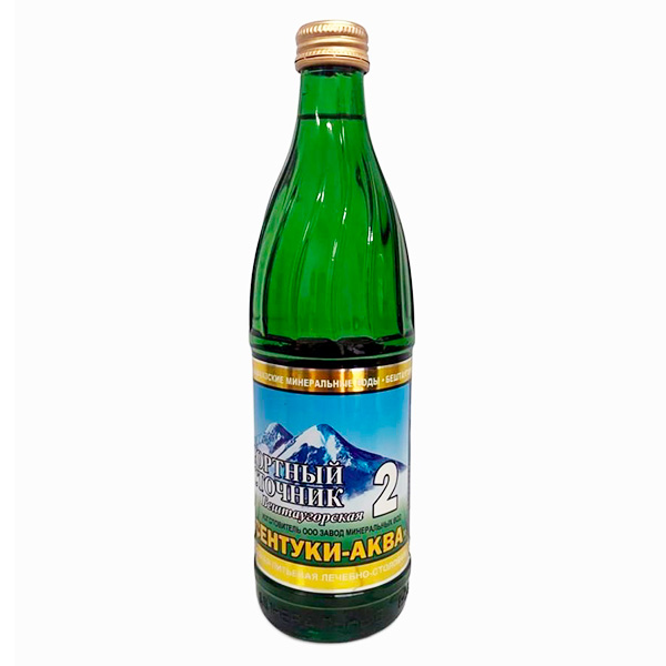 Вода Курортный Источник Бештаугорская №2 0.5 литра, газ, стекло, 20 шт. в уп.