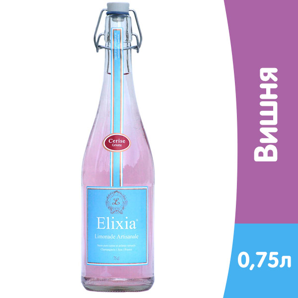 

Напиток Elixia Cerise Griotte вишня морелло 0.75 литра, газ, стекло, 6 шт. в уп.