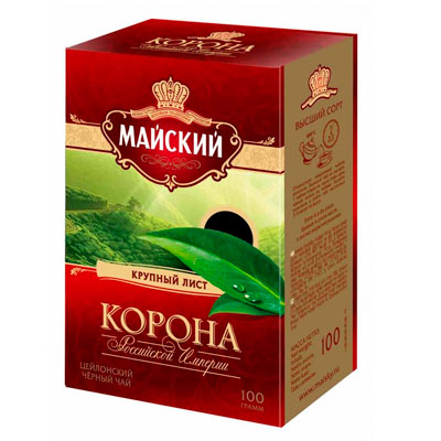 Чай черный Майский Корона Российской Империи 100 гр