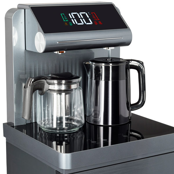 Кулер с чайным столиком Тиабар Ecotronic TB24-LNR серый (шкафчик 7 литров)