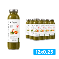 Смузи Бон Бьен / Bon&Bien Фейхоа Персик Яблоко 0,25 литра, стекло, 12 шт. в уп.