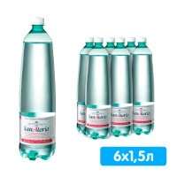 Вода SanAtorio 1.5 литра, газ, пэт, 6 шт. в уп.