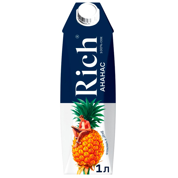 Сок Rich ананас 1 литр