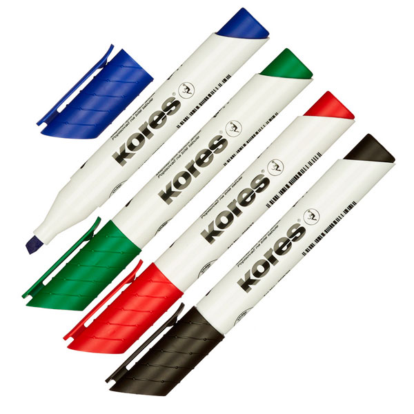 Маркер для досок Kores 3mm 4 цвета (4 шт)