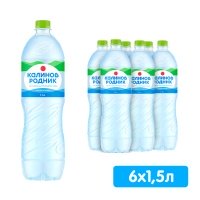 Вода Калинов Родник 1.5 литра, без газа, пэт, 6 шт. в уп.