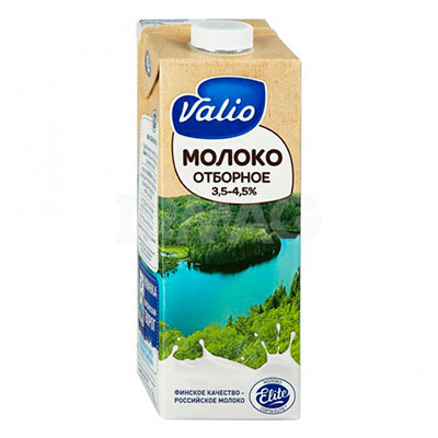 Молоко Valio отборное 3,5-4.5% БЗМЖ 1 литр - фото 1