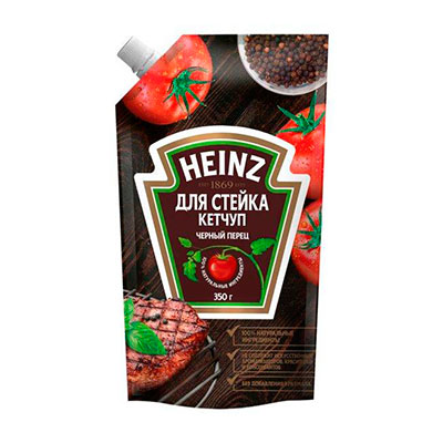 Кетчуп для стейка Heinz черный перец 350 гр