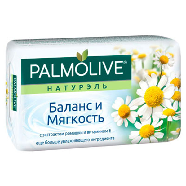 Мыло Palmolive Натурэль Баланс и Мягкость с экстрактом ромашки и витамином Е 90 гр