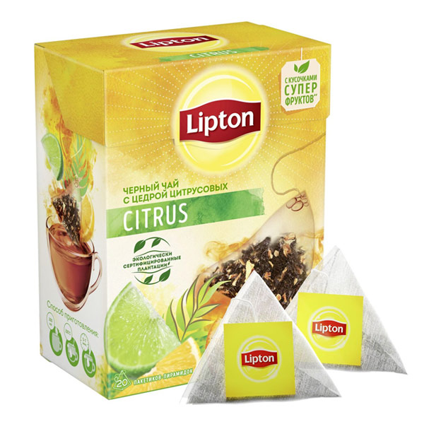 Lipton / Липтон Citrus (20пир.) (1шт.)