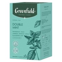 Чай Greenfield / Гринфилд с мятой Double Mint 20 пир