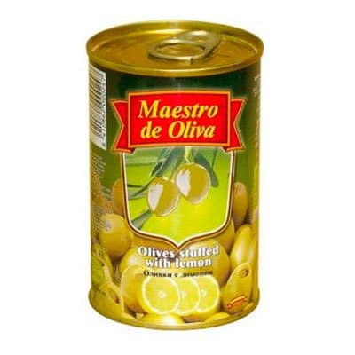 Оливки MAESTRO DE OLIVA с лимоном 300 гр