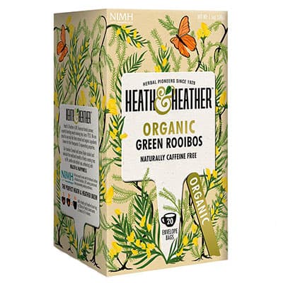 Напиток травяной Heath&Heather Зеленый ройбуш Органик 20 пак
