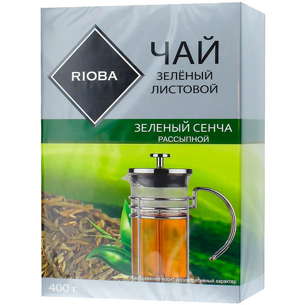  Чай зеленый листовой Rioba Зеленый Сенча 400 гр