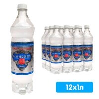Вода лечебно-столовая Славяновская Бета 1 литр, газ, пэт, 12 шт. в уп.