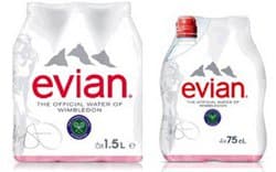 Бутылки Evian с изображением Марии Шараповой посвящены Уимблдонскому турниру