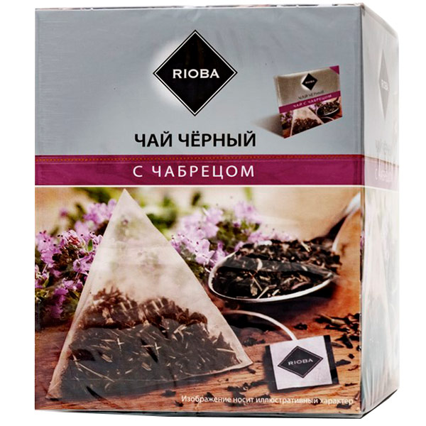 Чай черный Rioba с чабрецом 20 пак х 2 гр