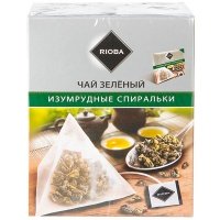 Чай Rioba зеленый Изумрудные спиральки 20 пак