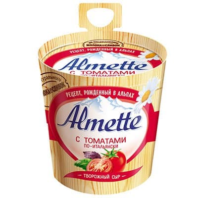 Сыр Almette творожный с томатами по-итальянски 57% БЗМЖ 150 гр