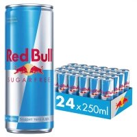 Энергетический напиток Red Bull / Ред Булл без сахара 0.25 литра, ж/б, 24 шт. в уп.