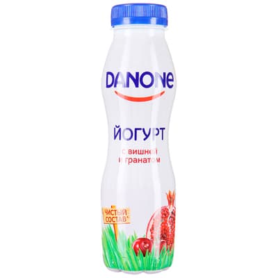 Йогурт Danone с вишней и гранатом 2,1% БЗМЖ 270 гр
